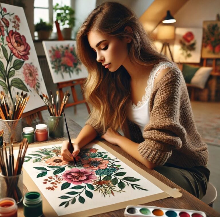 Kreslení a malování květin