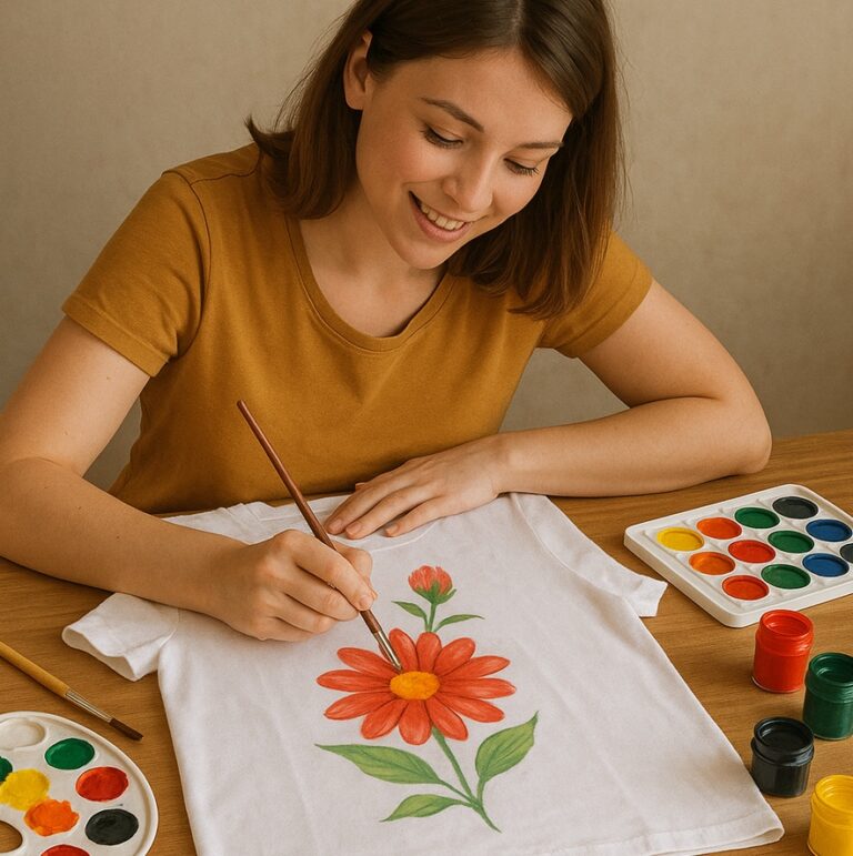 Jak experimentovat s malováním na textil?