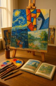 Jak se inspirovat slavnými umělci – lekce od Van Gogha, Picassa a Moneta